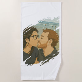 プリンセスラブビーチタオル ビーチタオル