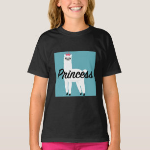 プリンセスラマデザイン – ガールズベーシックTシャツ Tシャツ