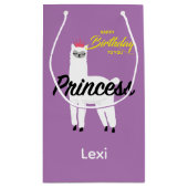 プリンセスラマデザイン-抱き枕 – 小 スモールペーパーバッグ (裏面)