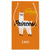 プリンセスラマデザイン-抱き枕 – 小 スモールペーパーバッグ (裏面)