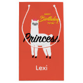 プリンセスラマデザイン-抱き枕 – 小 スモールペーパーバッグ (裏面)