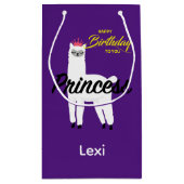 プリンセスラマデザイン-抱き枕 – 小 スモールペーパーバッグ (裏面)