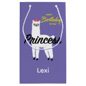 プリンセスラマデザイン-抱き枕 – 小 スモールペーパーバッグ (裏面)