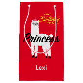 プリンセスラマデザイン-抱き枕 – 小 スモールペーパーバッグ (正面)