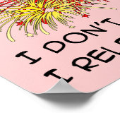 プリンセスリリースグリッターおもしろいポスター署名 ポスター (角)