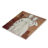 プリンセスルイーズ(1776-1810年)の二重彫像 タイル (側面)