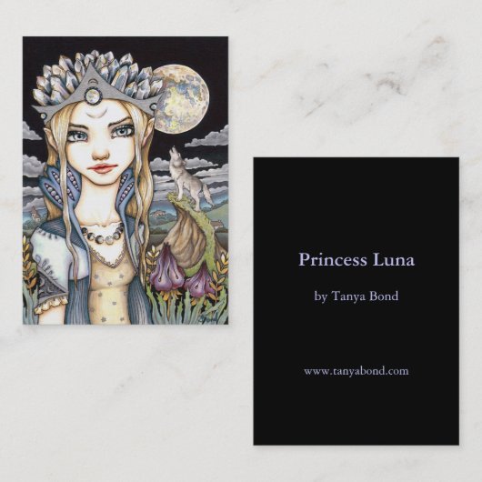 プリンセスルナ 名刺 (正面/裏面)