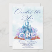 プリンセスワンダーザシーウォーター色ハッピーバースデー 招待状 (正面)