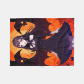 プリンセスヴァンパイアこうもり – ゴシック フリースブランケット (正面(横))