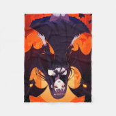 プリンセスヴァンパイアこうもり – ゴシック フリースブランケット (正面)