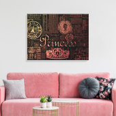 プリンセスヴィンテージ キャンバスプリント (インサイチュ (リビング))