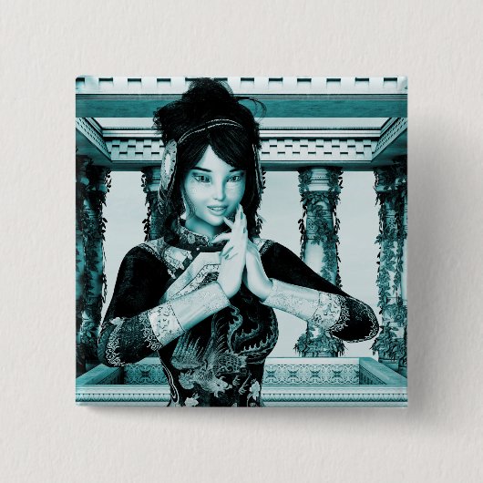 プリンセス中国 缶バッジ (正面)