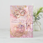 プリンセス仮装おとぎ話バースデーパーティー 招待状 (スタンド正面)