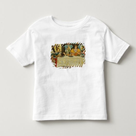プリンセス共有は彼女のディナーをカエルと一緒に,から トドラーTシャツ (正面)