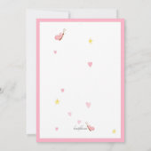 プリンセス写真バースデーパーティ招待状 招待状 (裏面)