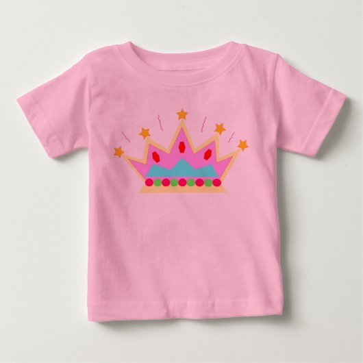 プリンセス冠 ベビーTシャツ (正面)