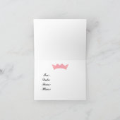 プリンセス冠 招待状 (内部)