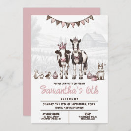 プリンセス動物の誕生日パーティーへの招待 招待状