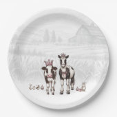 プリンセス動物誕生会 ペーパープレート (正面)