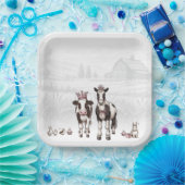 プリンセス動物誕生会 ペーパープレート (パーティー)