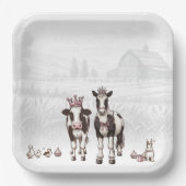 プリンセス動物誕生会 ペーパープレート (正面)