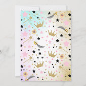 プリンセス及び海賊誕生日招待状 招待状 (裏面)