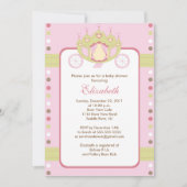 プリンセス台車ベビーシャワー招待状 招待状 (正面)