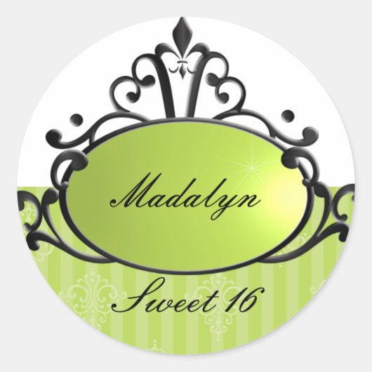 プリンセス名フィリグリ ラウンドシール (正面)