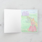 プリンセス名前をカスタムするハッピーバースデー カード (内部)