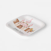 プリンセス城と馬のカスタム誕生日パーティー ペーパープレート (傾斜あり)