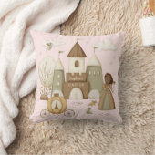 プリンセス城の名前 クッション (ブランケット)