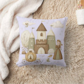 プリンセス城の名前 クッション (ブランケット)