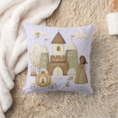 プリンセス城の名前 クッション (ブランケット)