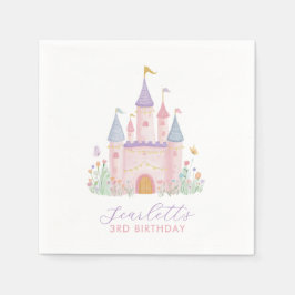 プリンセス城の女子誕生日パーティー スタンダードカクテルナプキン