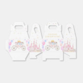 プリンセス城の誕生日パーティーのお願いボックス フェイバーボックス (折り畳みなし)