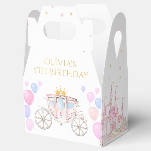 プリンセス城の誕生日パーティーのお願いボックス フェイバーボックス (オープン)