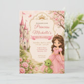 プリンセス城ドラゴン誕生日パーティー 招待状 (スタンド正面)