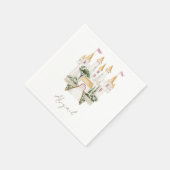 プリンセス城ベビーシャワー スタンダードカクテルナプキン (角)