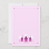 プリンセス城写真誕生パーティー  招待状 (裏面)