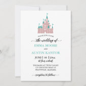 プリンセス城結婚式招待状 招待状 (正面)