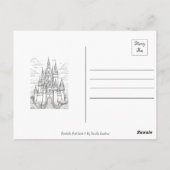 プリンセス城絵画可能はがき ポストカード (裏面)