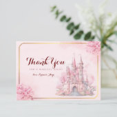 プリンセス城誕生日サンキューカード サンキューカード (スタンド正面)