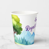 プリンセス城誕生日紙カップ 紙コップ (正面)