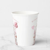 プリンセス城誕生日 紙コップ (右)