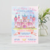 プリンセス城 いくつでも プリンセス誕生日パーティー 招待状 (スタンド正面)