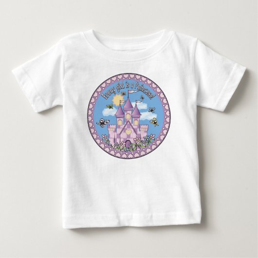 プリンセス城 ベビーTシャツ (正面)