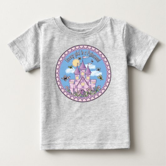 プリンセス城 ベビーTシャツ (正面)