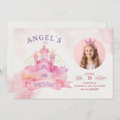 プリンセス城 招待状 (正面/裏面)