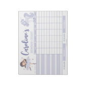 プリンセス報酬グラフパーソナライズされた名タスク ノートパッド (回転)