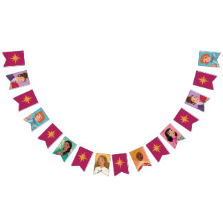 プリンセス天国™パーティーバナー バンティングフラッグ